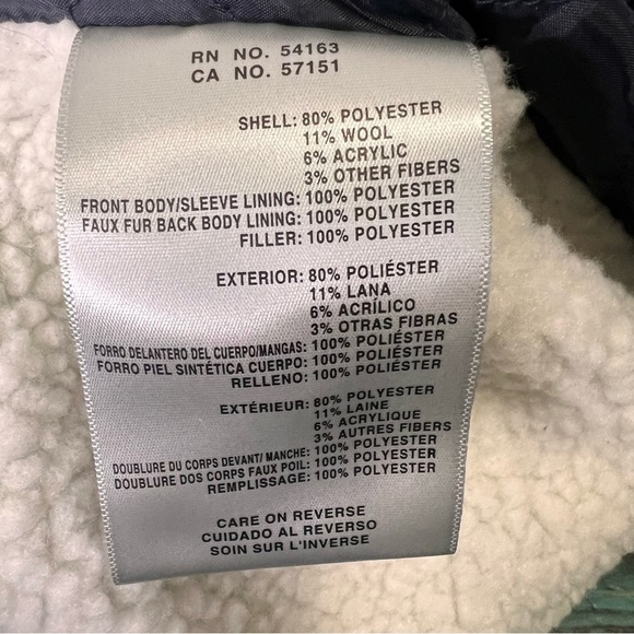 Levi's Wool Blend Sherpa Lined Long Shacket Size 4x NWT - Picture 10 of 11